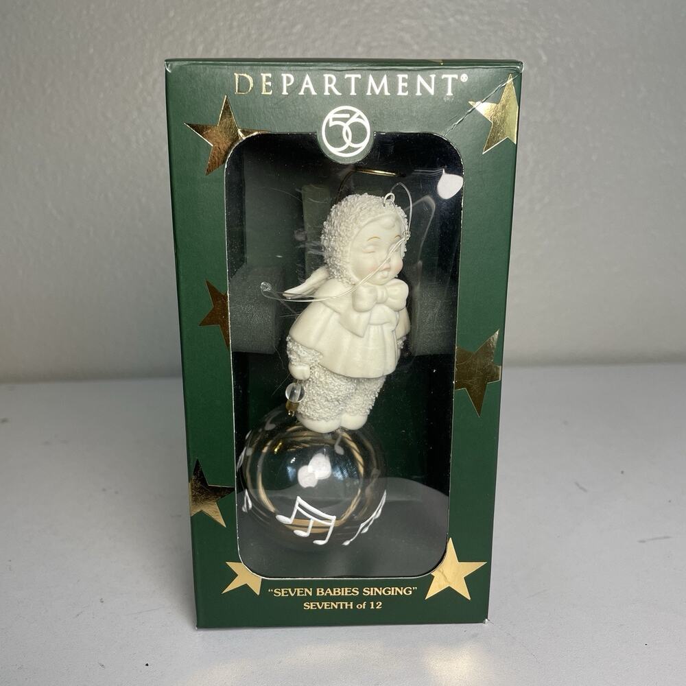 Dept. 56 Snowbabies Ornament Seven Babies Singing 12 Days of Christmas 69209